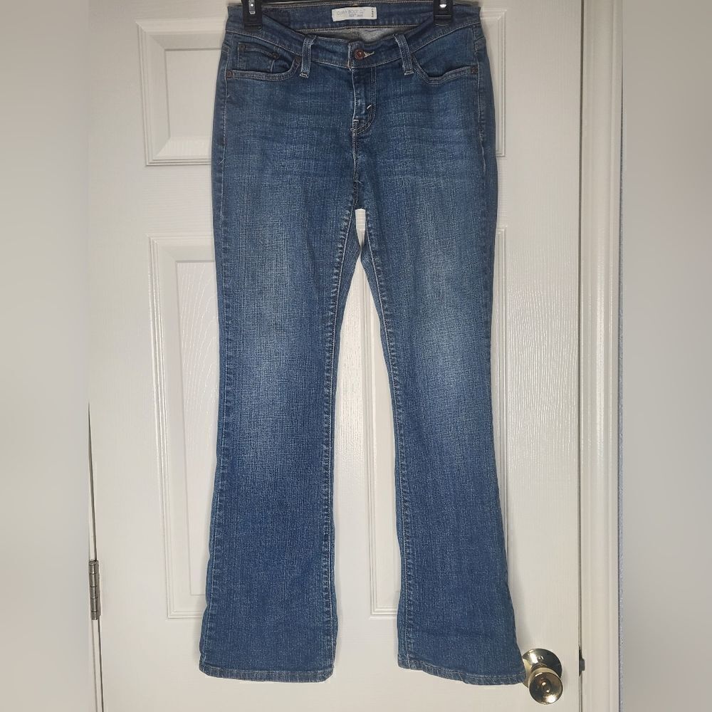Levis 529 Curvy Boot Cut 8 M Blue Full Length Logo Pockets Women’s Jeans